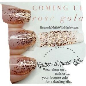 Color Street Nail polish strips Coming Up Rose Gold Retired Rare